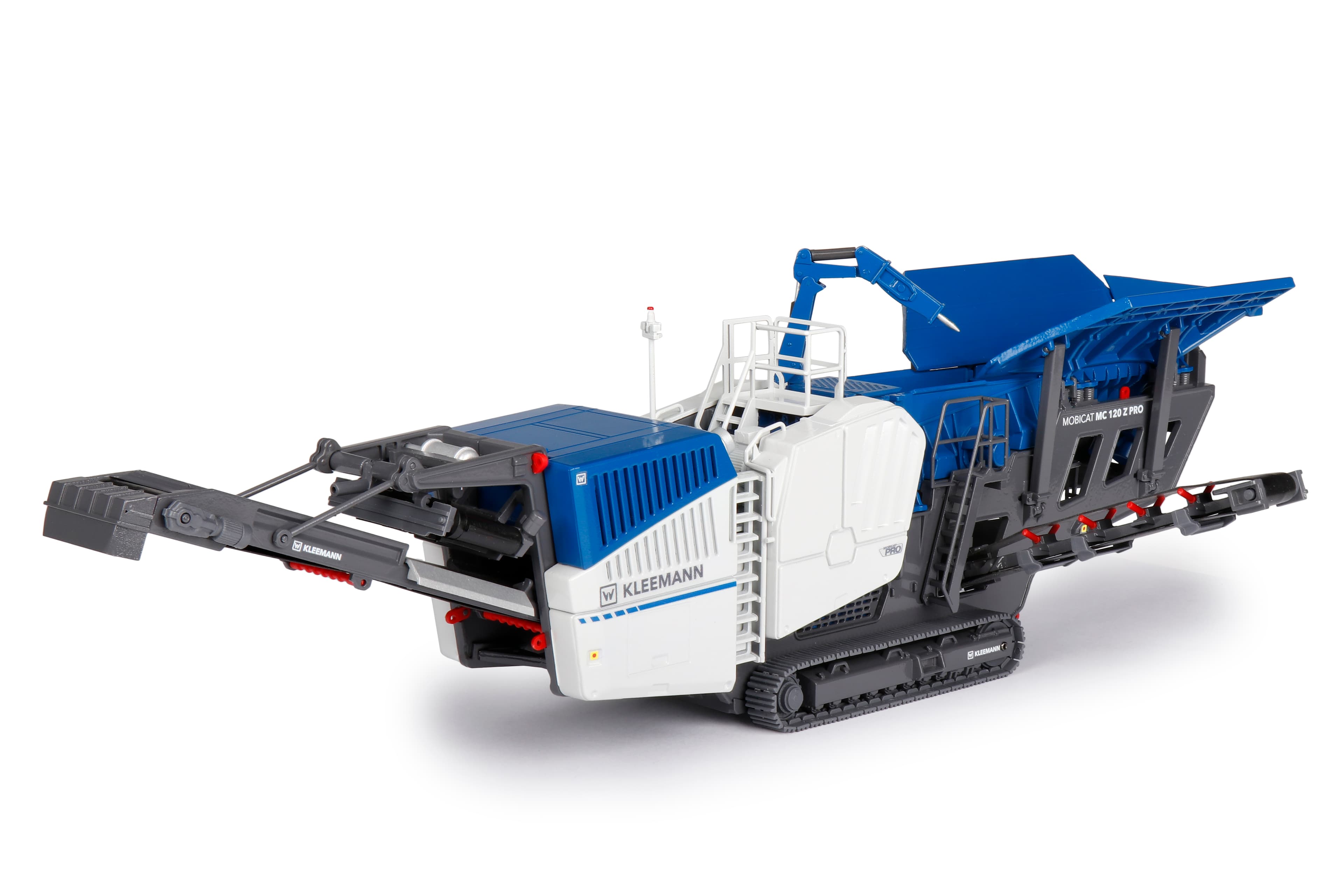 The Kleemann MOBICAT MC 120 Z PRO is a mobile jaw crusher featuring a heavy-duty tracked undercarriage, large feed hopper, and high-capacity jaw crushing unit engineered for demanding primary crushing applications in natural stone and recycling.