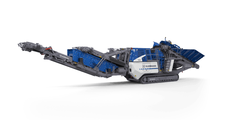 The Kleemann MOBICONE MCO 90 EVO2 is a mobile cone crusher featuring a compact tracked chassis, efficient cone crushing chamber, and integrated screening unit, designed for versatile secondary crushing in both natural stone and recycling applications.