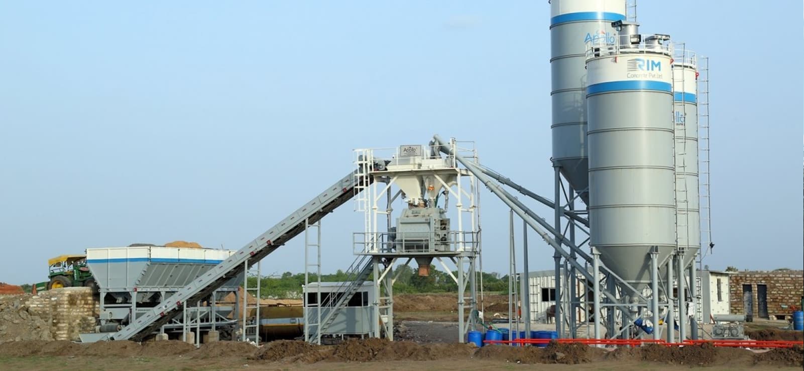 Apollo Inffratech inline concrete batching plant